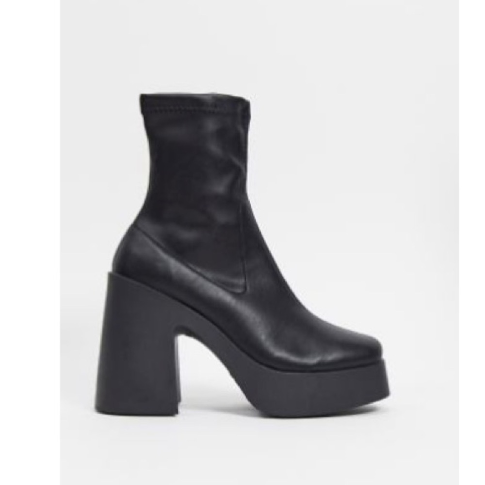 ASOS Elsie high heel block sock boot